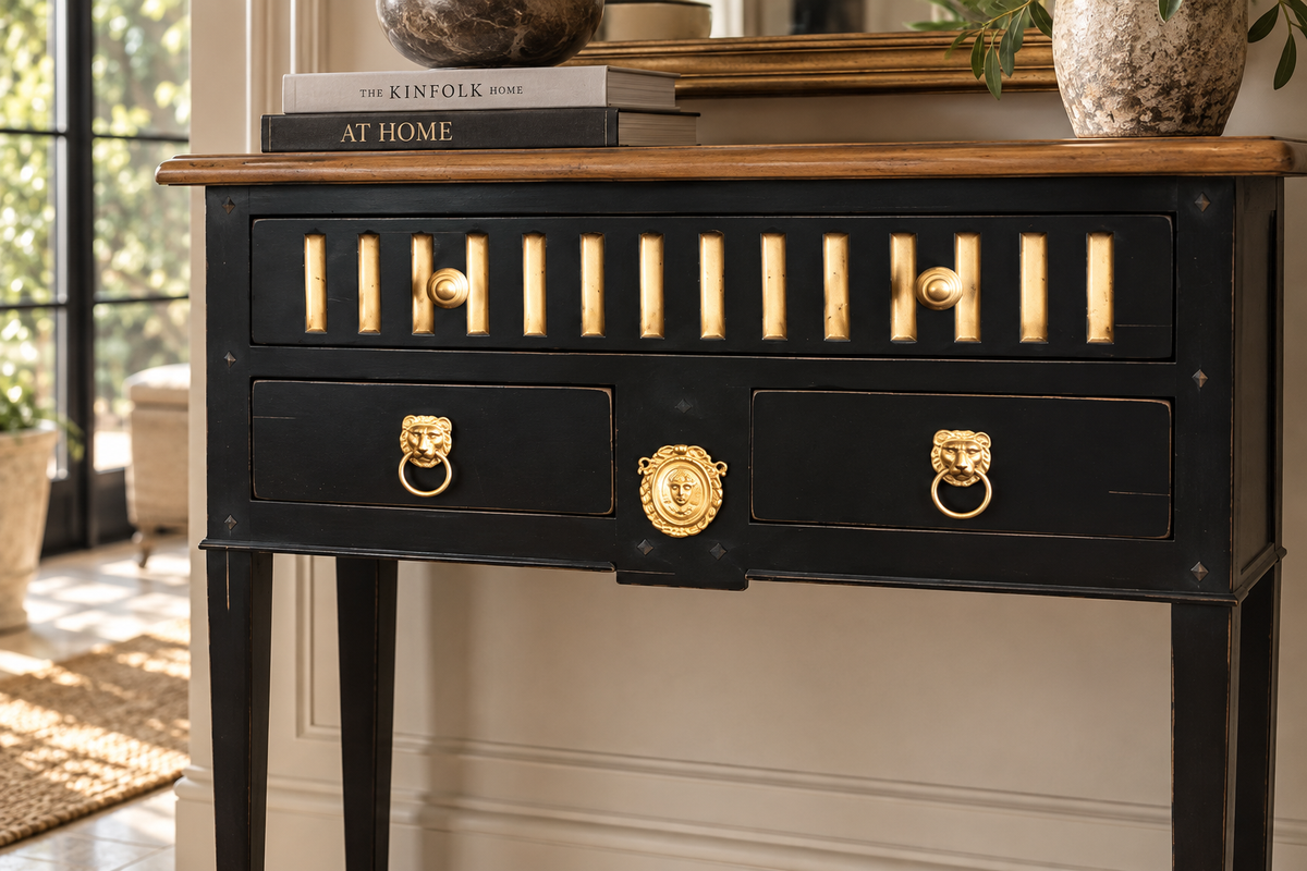 Wandtafel Arles zwart