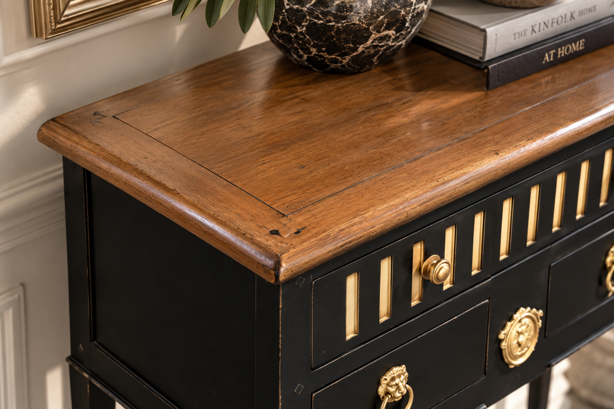 Wandtafel Arles zwart