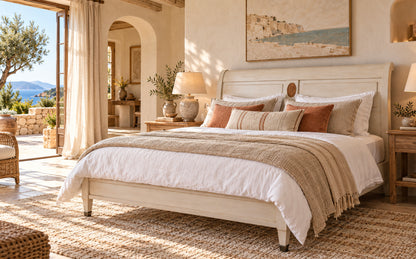Bed Directoire white