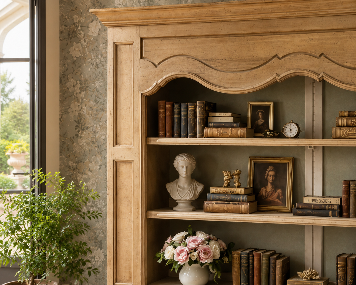 Boekenkast Provencal naturel