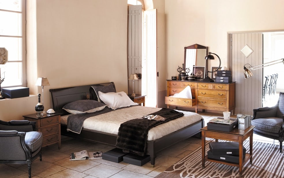 Bett Directoire schwarz