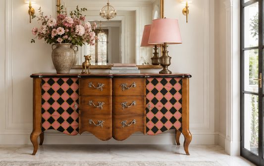 Dressoir Harlequin roze