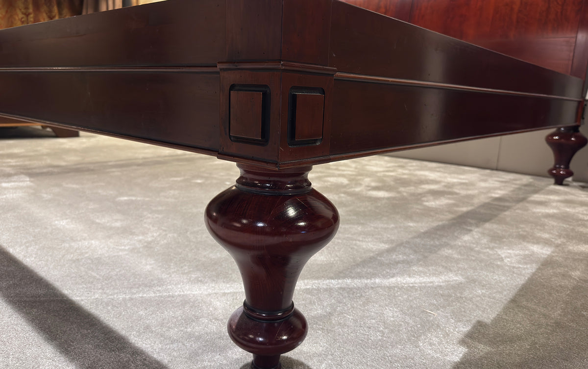 Indochine bed, red-brown, lightly antiqued