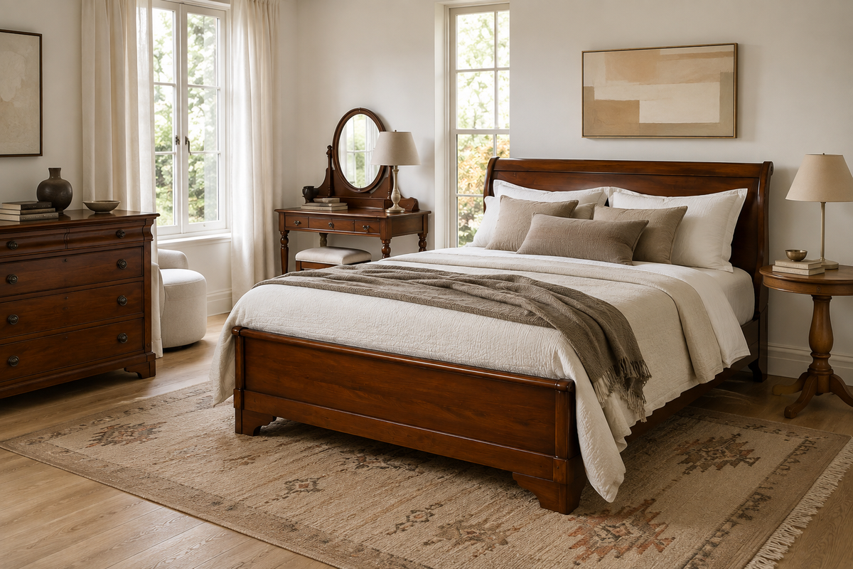 Bed Orleans laag voetenbord