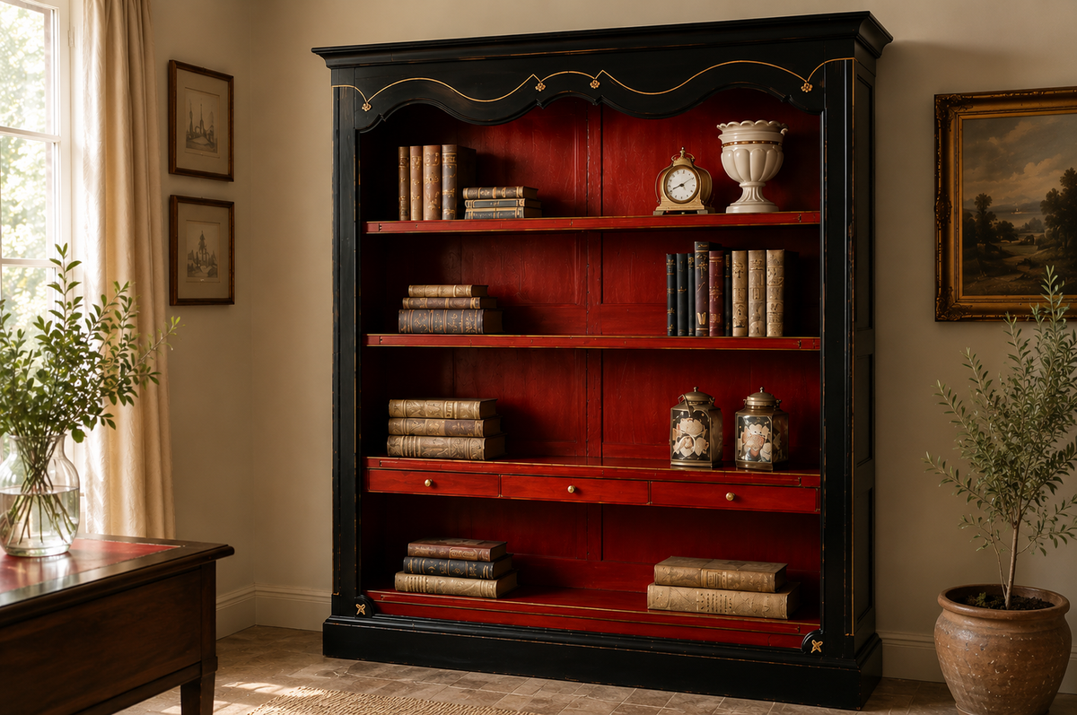 Bücherregal Provencal rot