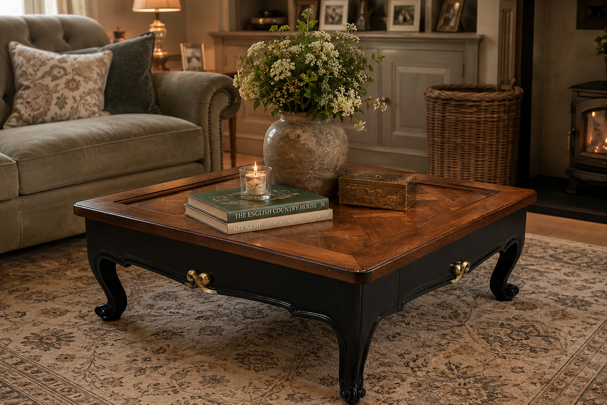 Heritage square coffee table