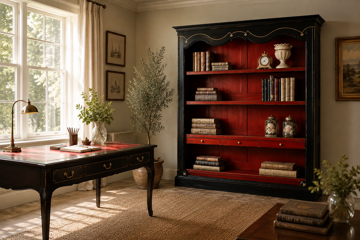 Bücherregal Provencal rot