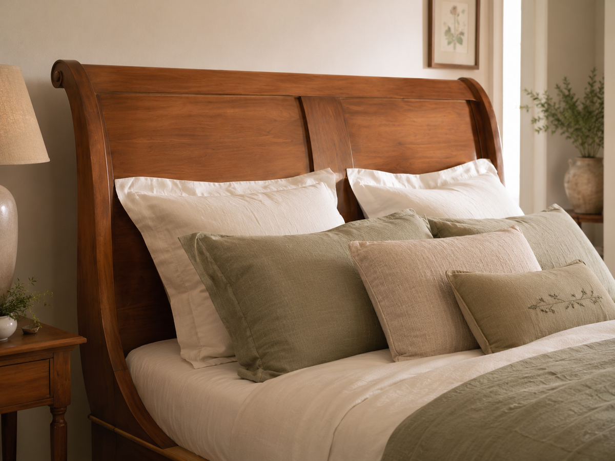 Bett Louis Philippe mit niedrigem Fußteil