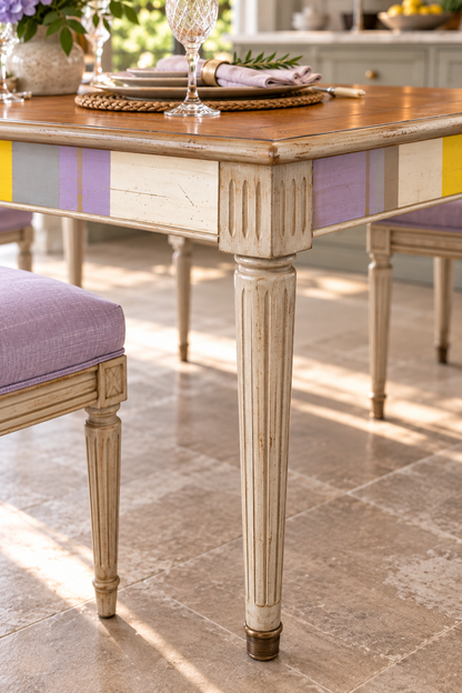 Eettafel Jacob streep purple